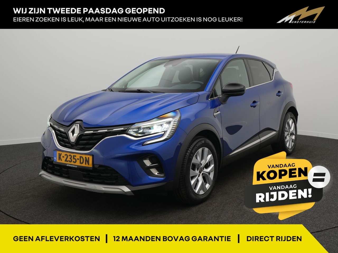 Renault Captur - TCe 100 Intens - Occasion Lease vanaf €524 p/m - RIJKLAARPRIJS - Cruise Control - Keyless - AutoWereld.nl