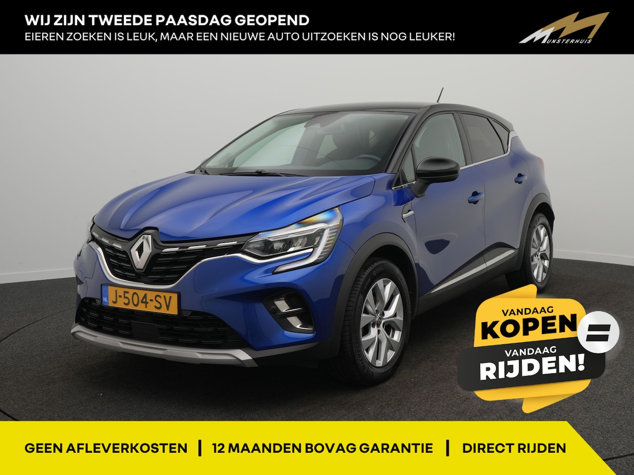 Renault Captur - TCe 100 Intens - Occasion Lease vanaf €539 p/m - RIJKLAARPRIJS - Achteruitrijcamera - Crui - AutoWereld.nl