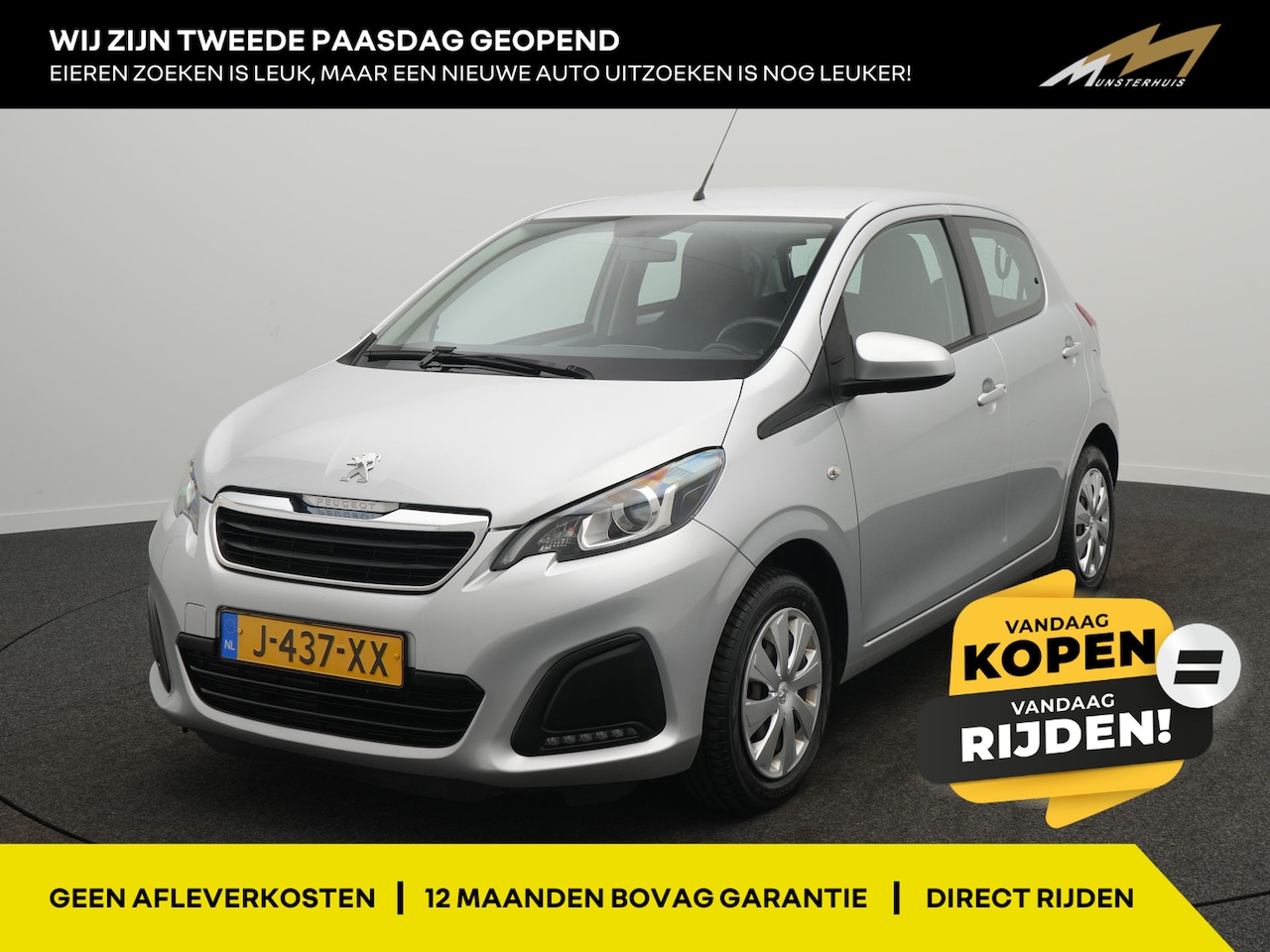 Peugeot 108 - 1.0 e-VTi Active - Occasional Lease vanaf €379 p/m - RIJKLAARPRIJS - Airco - DAB - Bluetoo - AutoWereld.nl