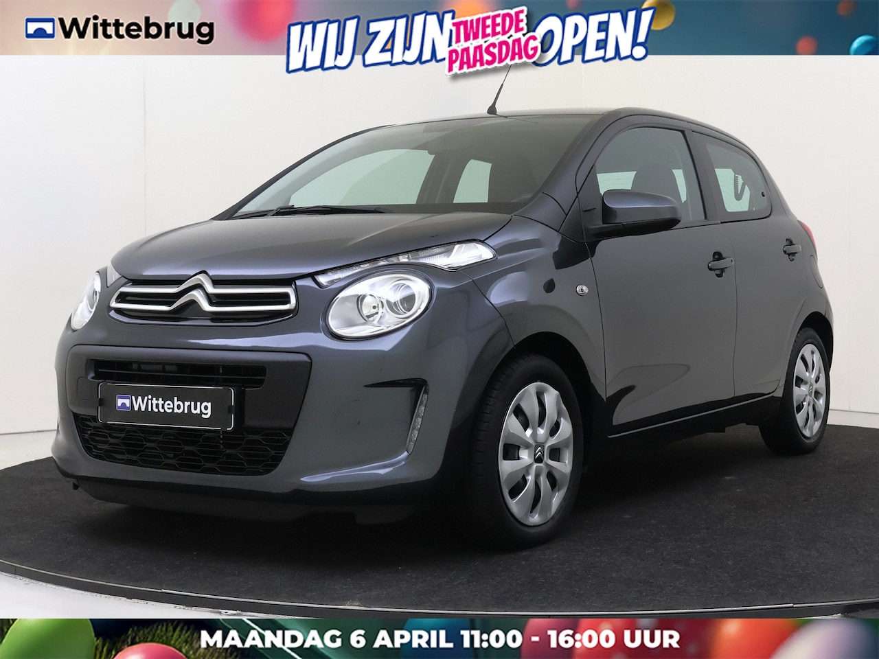 Citroën C1 - 1.0 VTi Feel I 2 DIN SCHERM I ACHTERUITRIJCAMERA I AIRCO I RADIO + USB + AUX AANSLUITING + - AutoWereld.nl