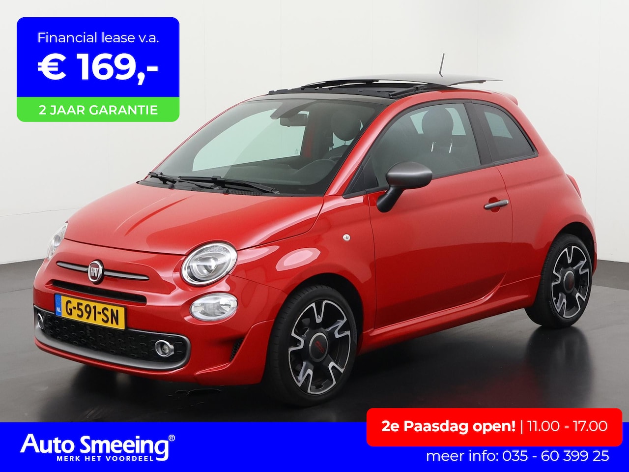 Fiat 500 - 1.2 Sport 500S | Schuifdak | Digital Cockpit | Navigatie | Parkeersensor | Zondag Open! - AutoWereld.nl