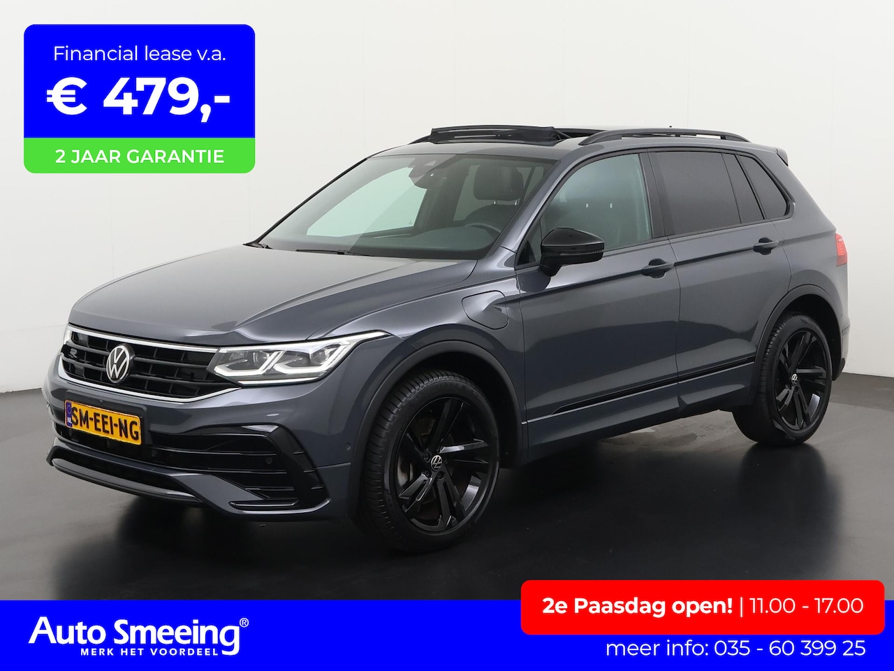Volkswagen Tiguan - 1.4 TSI eHybrid R-Line Black Style | Panoramadak | Trekhaak | Leder | Zondag Open! - AutoWereld.nl