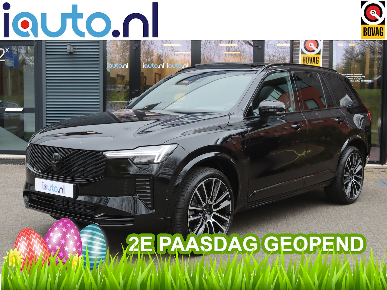 Volvo XC90 - 2.0 T8 456pk AWD Ultra Black Edition Pano/Bowers&Wilkins/360/Leder/Headup/Keyless/ACC/22"/ - AutoWereld.nl