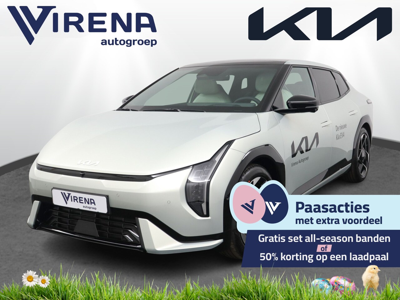 Kia EV4 Fastback - GT-PlusLine 81.4 kWh DEMO - Stoelverwarming/ventilatie - Glazen Schuif-/kanteldak - Elektr - AutoWereld.nl