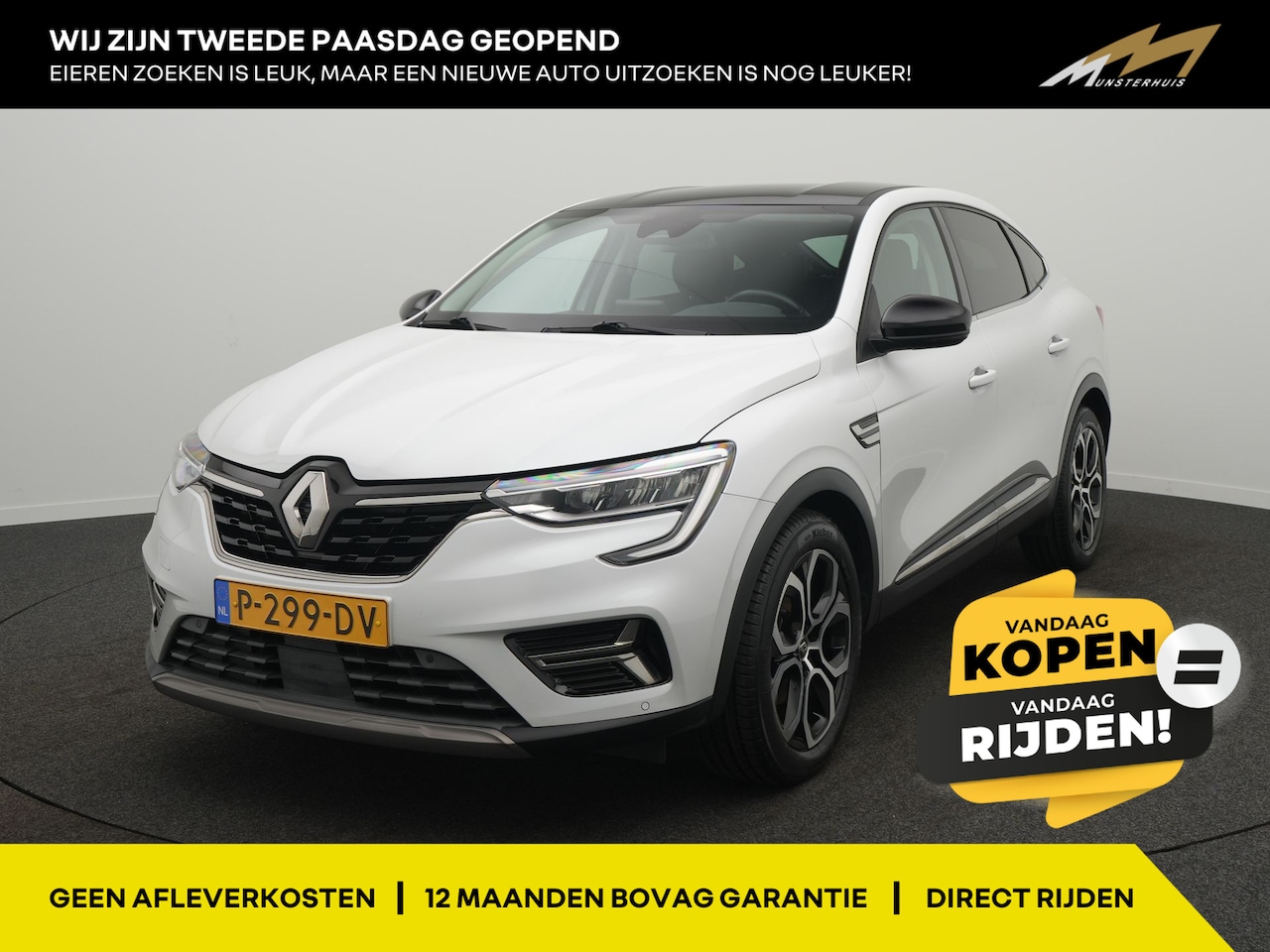 Renault Arkana - 1.6 E-Tech Hybrid 145 Intens - Occasion Lease vanaf €449 p/m - RIJKLAARPRIJS - Achteruitri - AutoWereld.nl