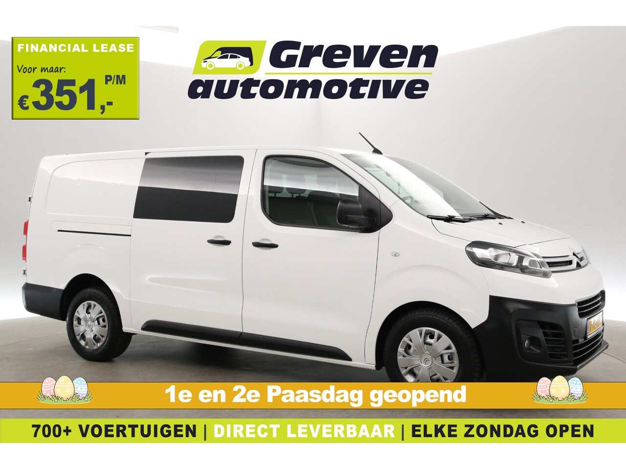 Citroën Jumpy - 2.0 BlueHDI 145PK L3H1 | DC | 6-Zits | Airco | Cruise | Carplay | 2xSchuifdeur - AutoWereld.nl