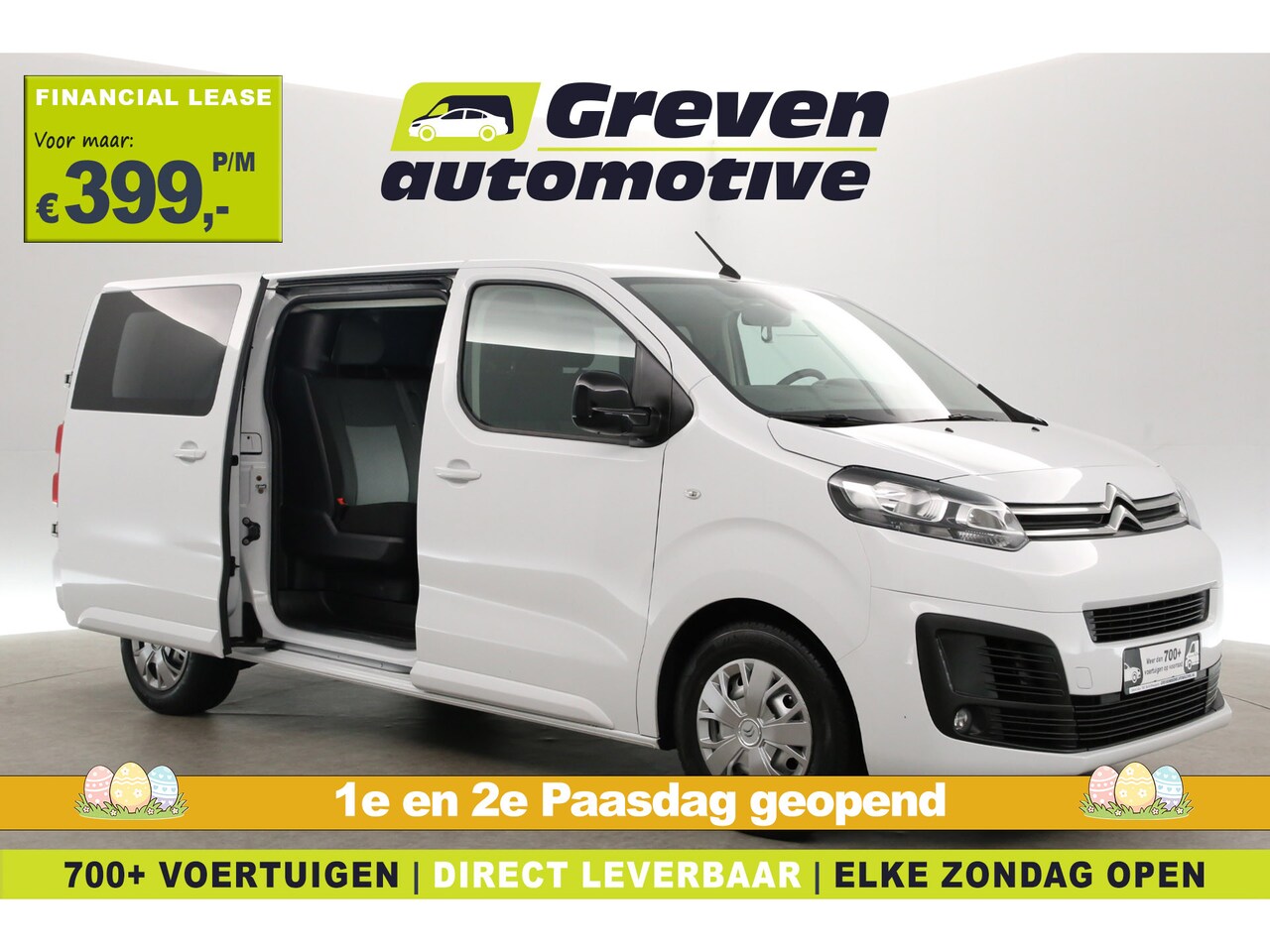 Citroën Jumpy - 2.0 BlueHDI 145PK L3H1 | DC | 6 Zits |  Airco | Cruise | Trekhaak | Carplay | Navi - AutoWereld.nl