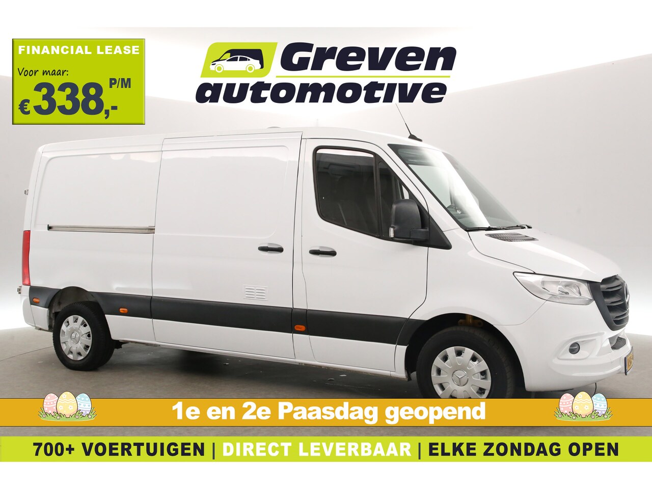 Mercedes-Benz Sprinter - 314 2.2 CDI 143PK L2H1 | MARGE | Airco | Camera | Cruise | 3 Zits | Schuifdeur - AutoWereld.nl