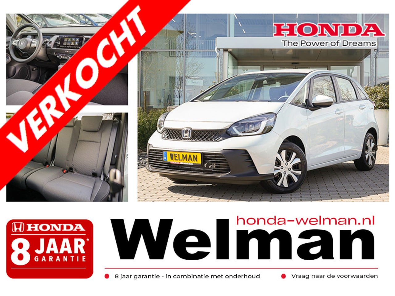 Honda Jazz - 1.5i e:HEV ELEGANCE - NIEUW - 122 PK - FULL HYBRID - AUTOMAAT - AutoWereld.nl