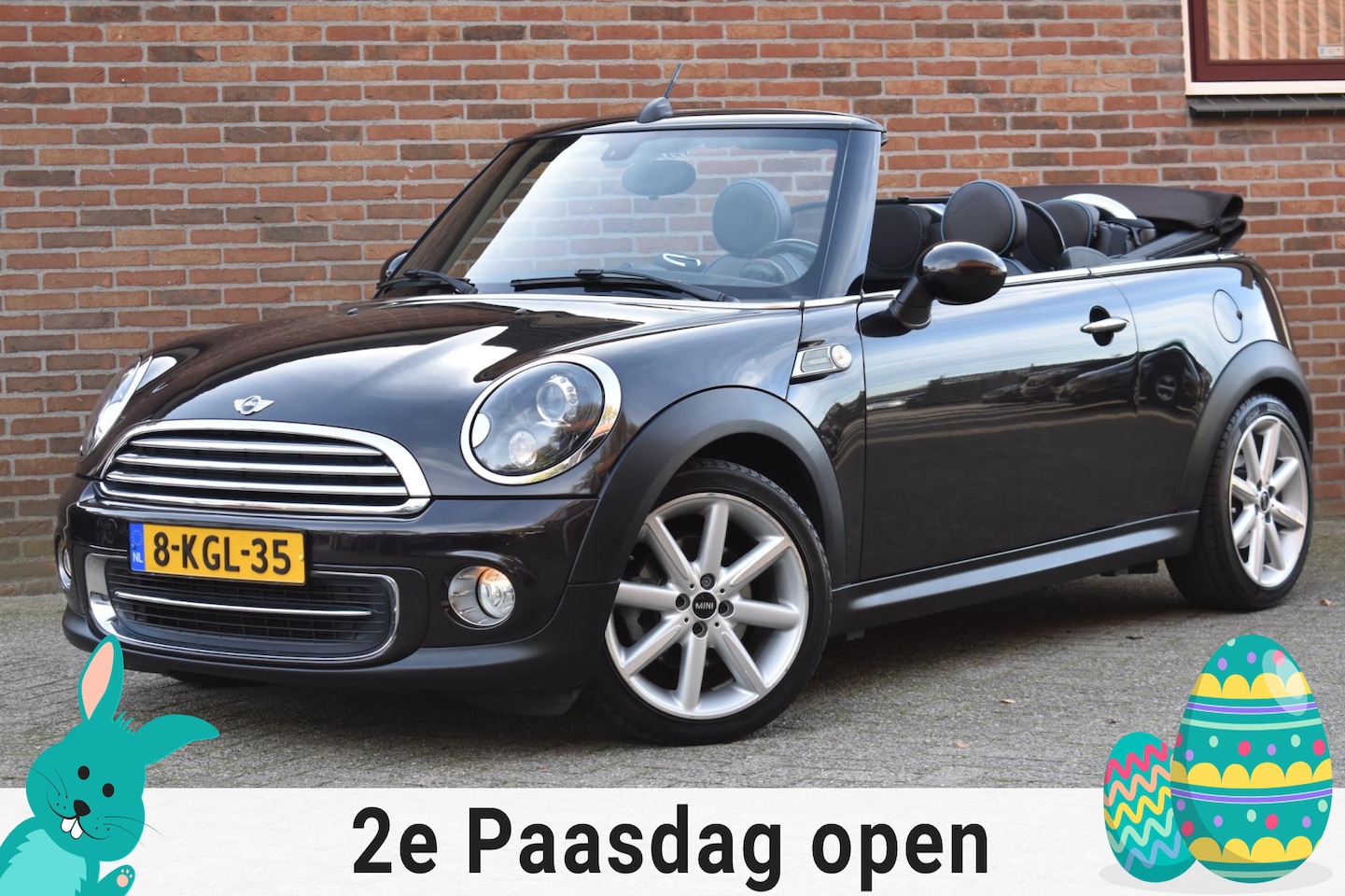 MINI Cabrio - Mini 1.6 Cooper Highgate '13 Xenon Leder Clima Navi Cruise Inruil mogelijk - AutoWereld.nl
