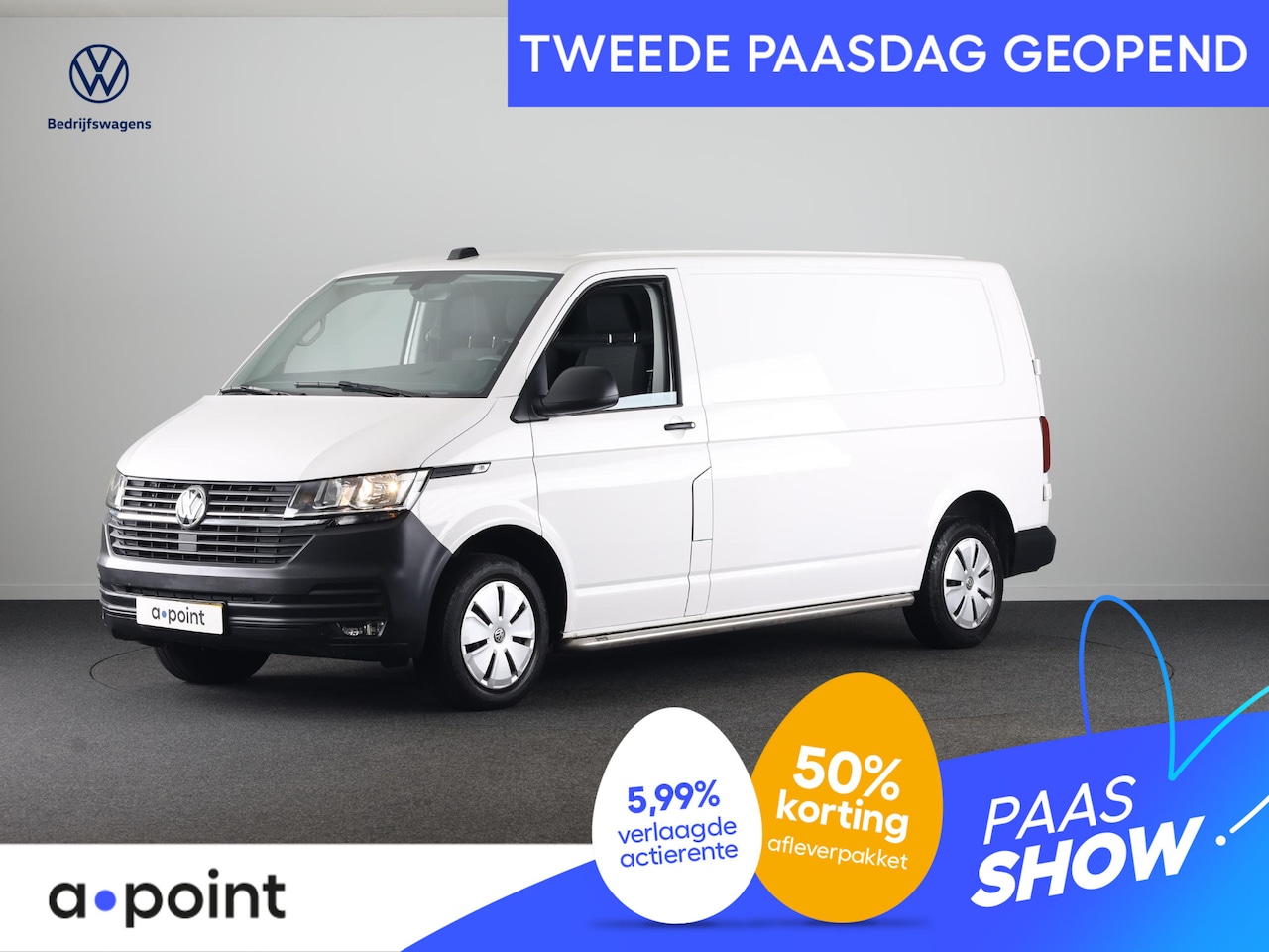 Volkswagen Transporter - 2.0 TDI L2H1 28 Comfortline 110 pk | Verlengde garantie | Navigatie via App | Parkeersenso - AutoWereld.nl