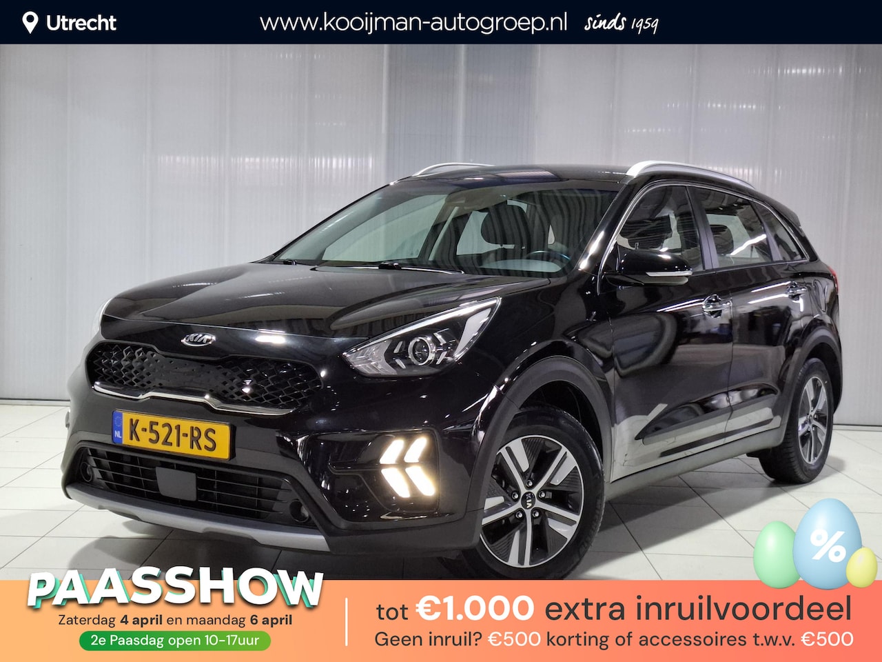 Kia Niro - 1.6 GDi Hybrid DynamicLine Apple Carplay/Android Auto, Navigatie, Camera. - AutoWereld.nl