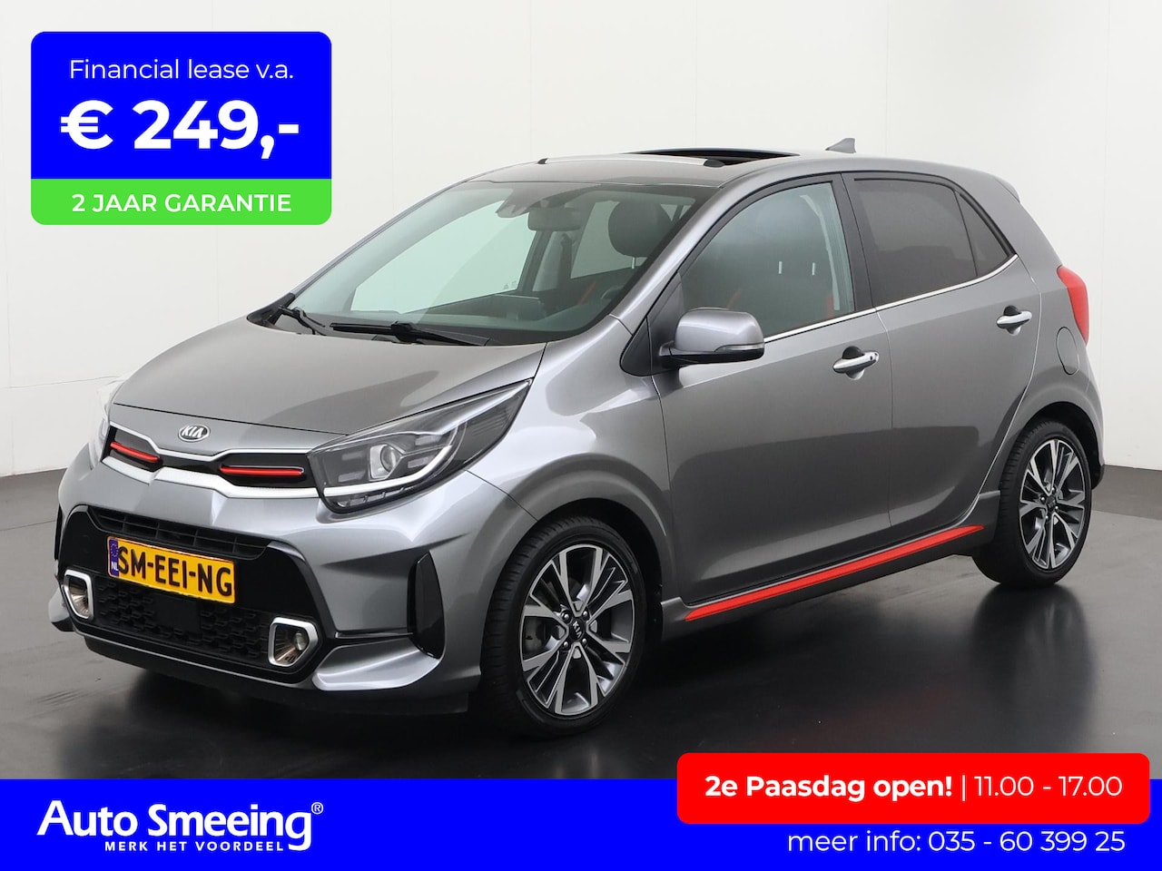 Kia Picanto - 1.2 GT-Line Automaat | Schuifdak | Leder | Stuurverwarming | Zondag Open! - AutoWereld.nl