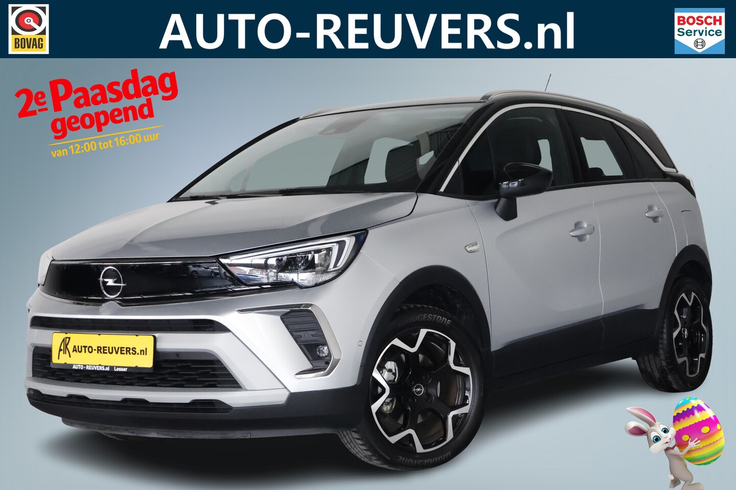 Opel Crossland - 1.2 Turbo Ultimate / LED / Navi / CarPlay / Leder / Cam - AutoWereld.nl