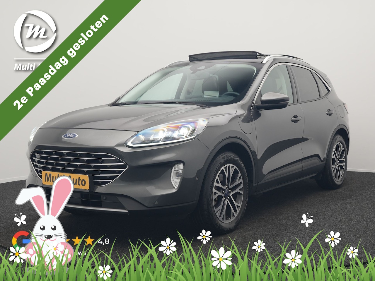 Ford Kuga - 2.5 Titanium X PHEV 225pk dealer O.H | Trekhaak af Fabriek | Panodak | Adaptive Cruise | B - AutoWereld.nl