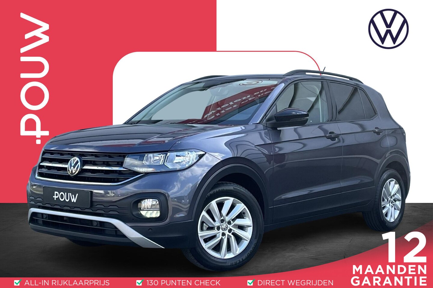 Volkswagen T-Cross - 1.0 TSI 95pk Life | Navigatie | Trekhaak | Adaptive Cruise - AutoWereld.nl