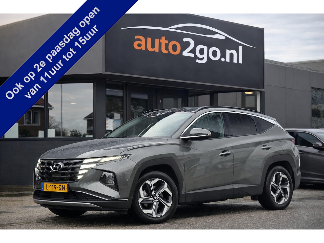 Hyundai Tucson - 1.6 T-GDI PHEV AUT6 PREMIUM SKY 4WD. LEDER PANODAK NAVI 360.CAMERA PARKASSIST 19INCH.LMV P - AutoWereld.nl
