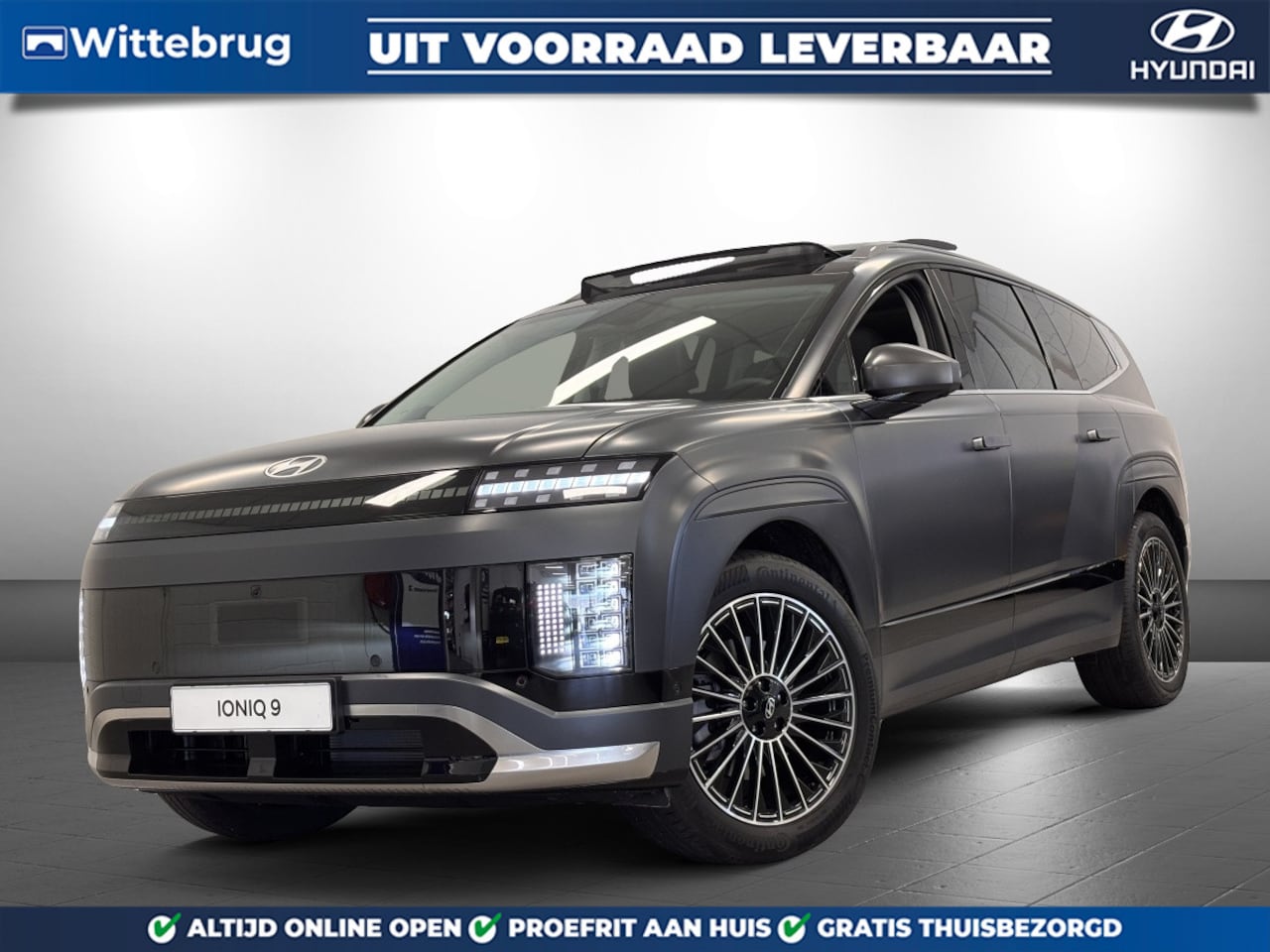 Hyundai IONIQ 9 - Lounge AWD+ 7p. 110.3 kWh Volledig Elektrisch met 600 km WLTP RANGE, snelladen 100 km rijd - AutoWereld.nl