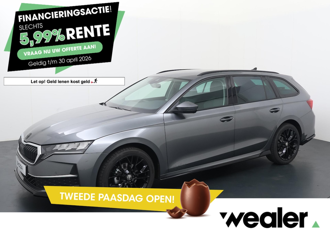 Skoda Octavia Combi - First Black Styling Pakket 1.5 TSI DSG | Automaat | Navigatie | Adaptieve cruise control | - AutoWereld.nl