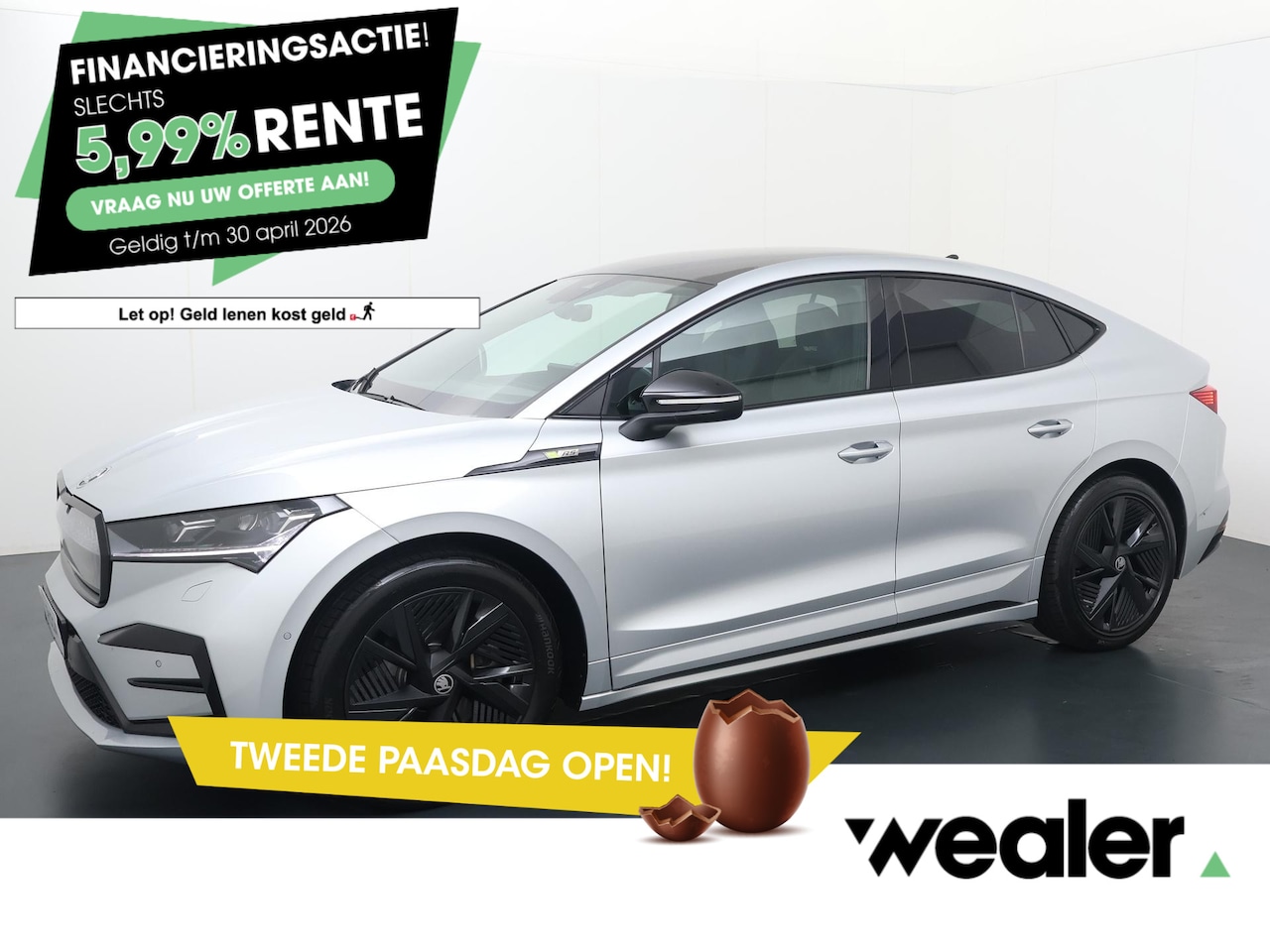 Skoda Enyaq Coupé iV - 80 RS | 300 PK | Soh 89% | Trekhaak wegklapbaar | Panoramadak | Canton Sound | 21" LM velg - AutoWereld.nl
