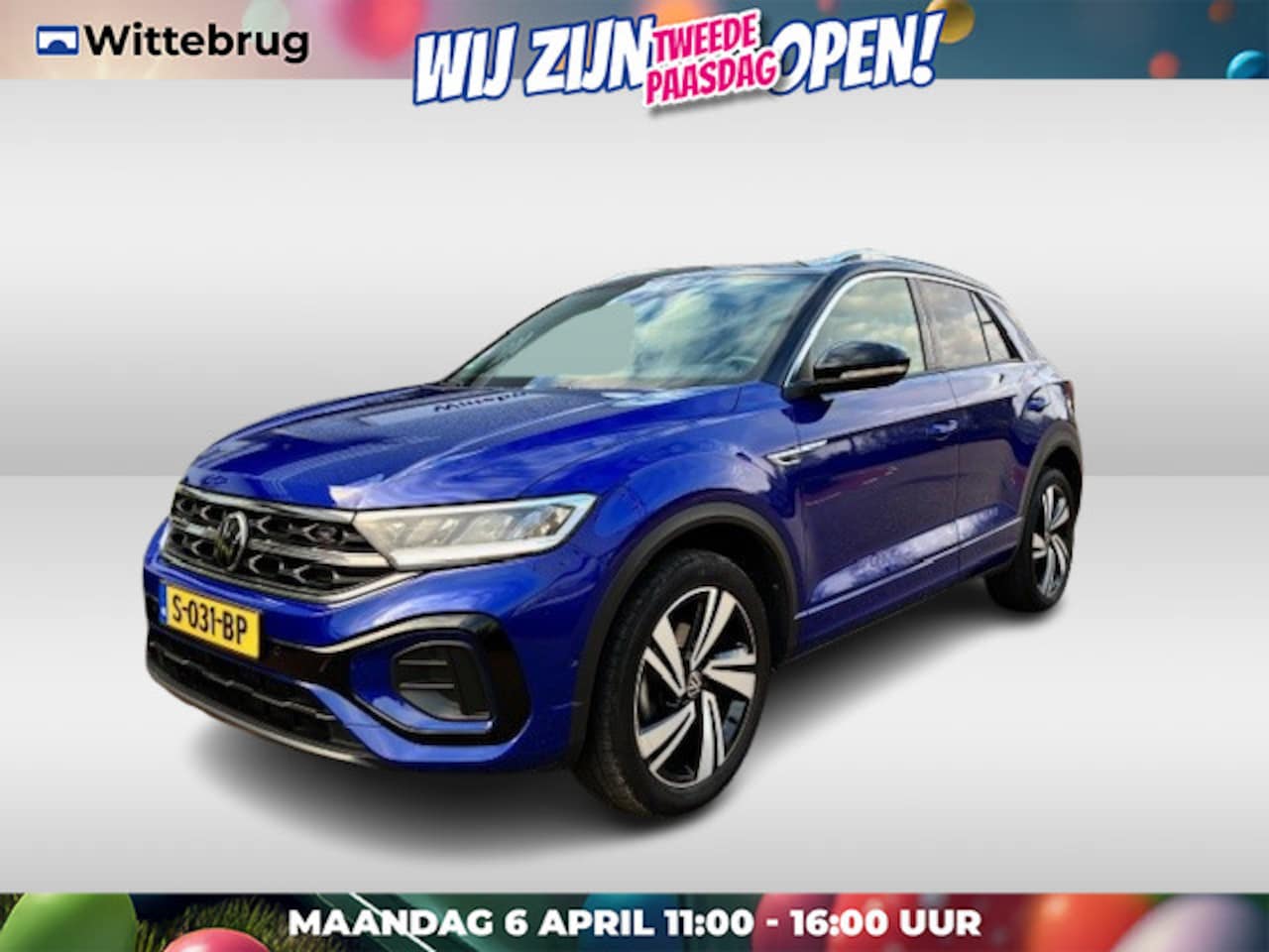 Volkswagen T-Roc - 1.5 TSI R-Line / Navi / Carplay / Trekhaak afneembaar / Camera / Side assist - AutoWereld.nl