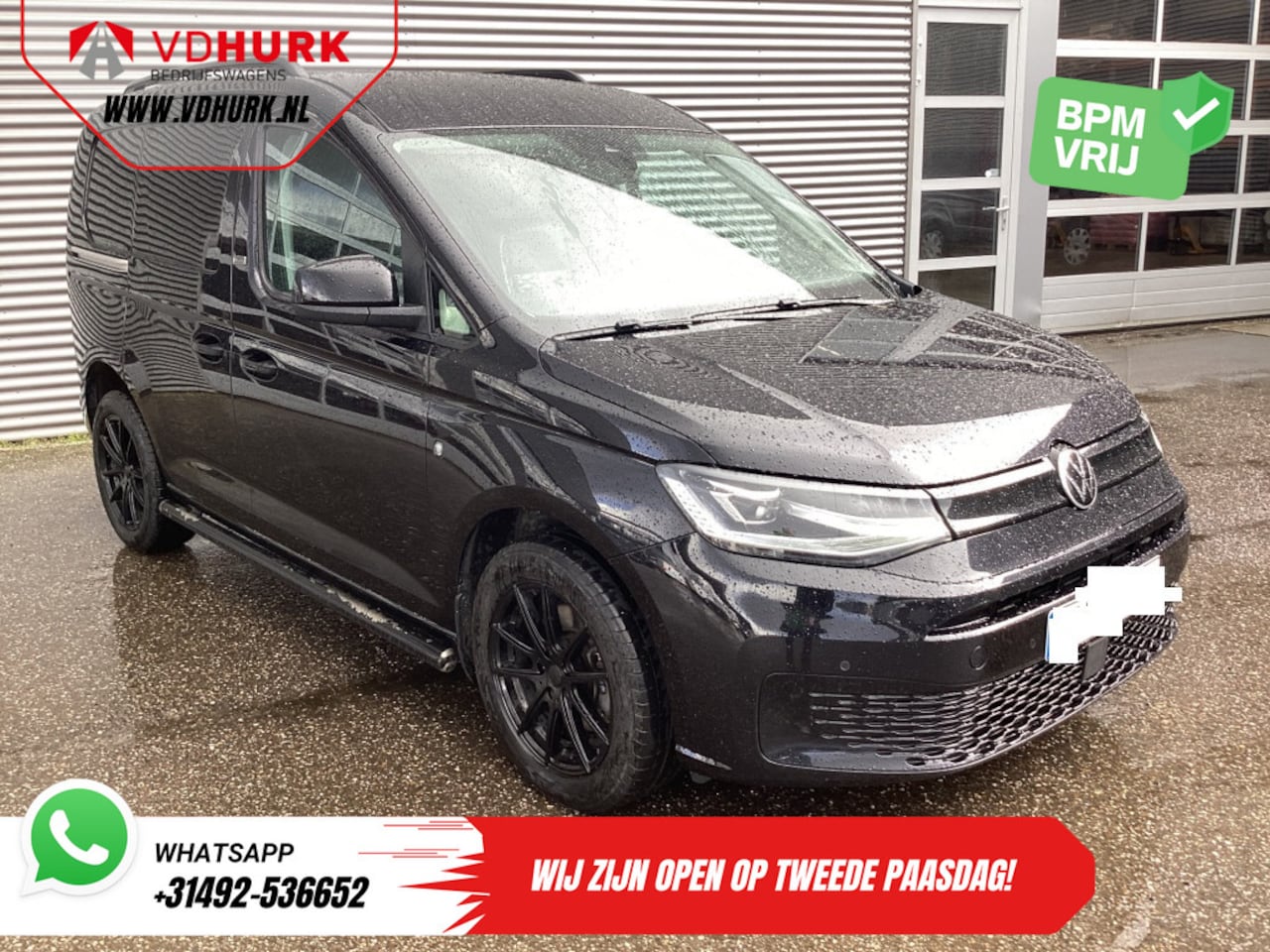 Volkswagen Caddy Cargo - 2.0 TDI 125 pk DSG Aut. Black Edition LED/ Adapt.Cruise/ Standkachel/ Stoelverw./ Leder/ C - AutoWereld.nl
