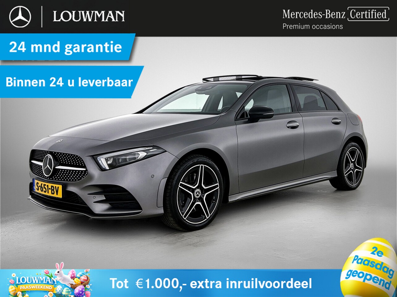 Mercedes-Benz A-klasse - 250 e AMG Plug-In Hybride | Panoramdak | 360° camera | Nightpakket | Multibeam | MB-paaswe - AutoWereld.nl