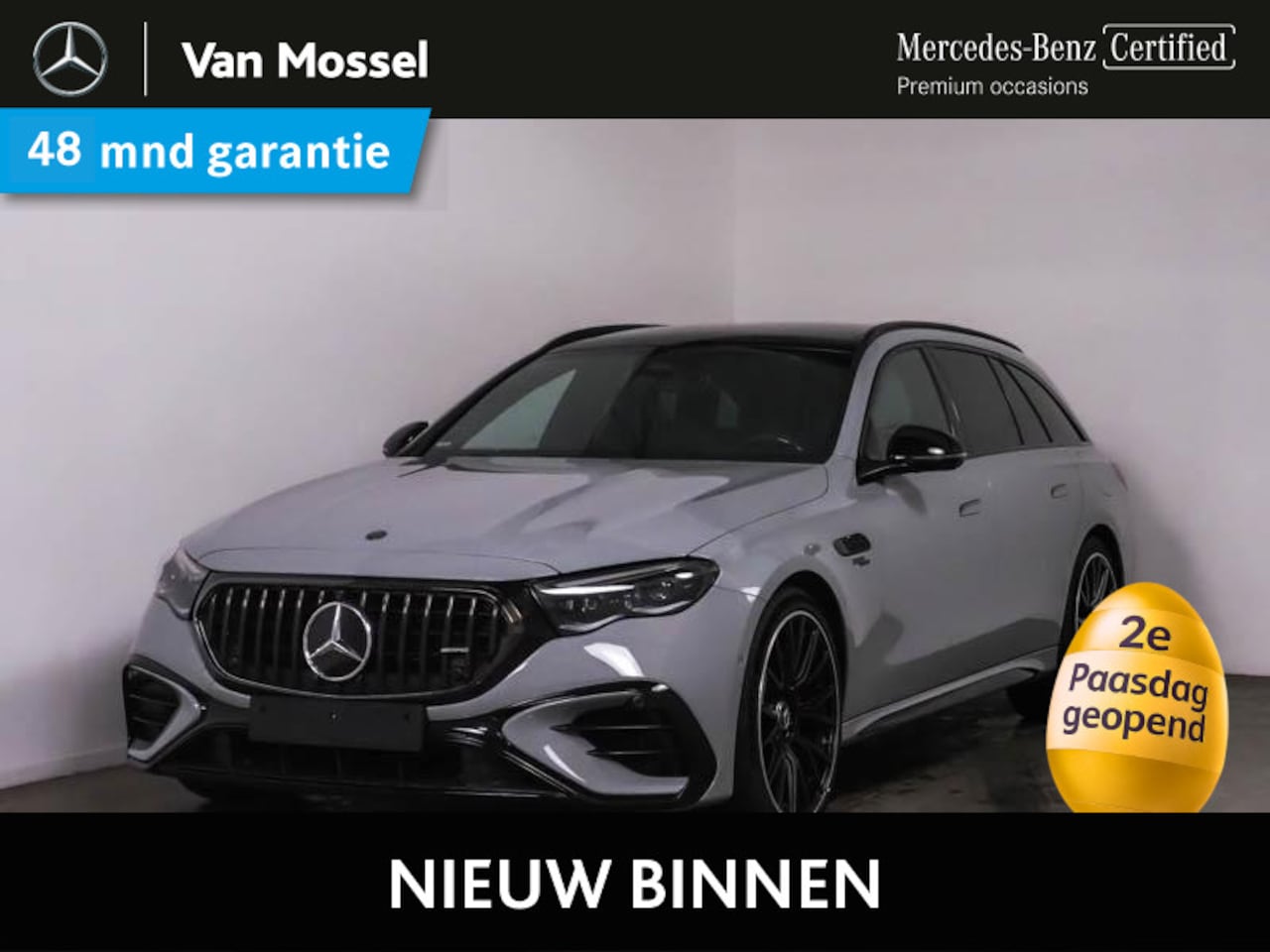 Mercedes-Benz E-klasse Estate - AMG 53 4MATIC+ / Panoramadak/ Perf. Stoelen/ DYNAMIC PLUS/ SUPERSCREEN/ 21 inch/ Burmester - AutoWereld.nl