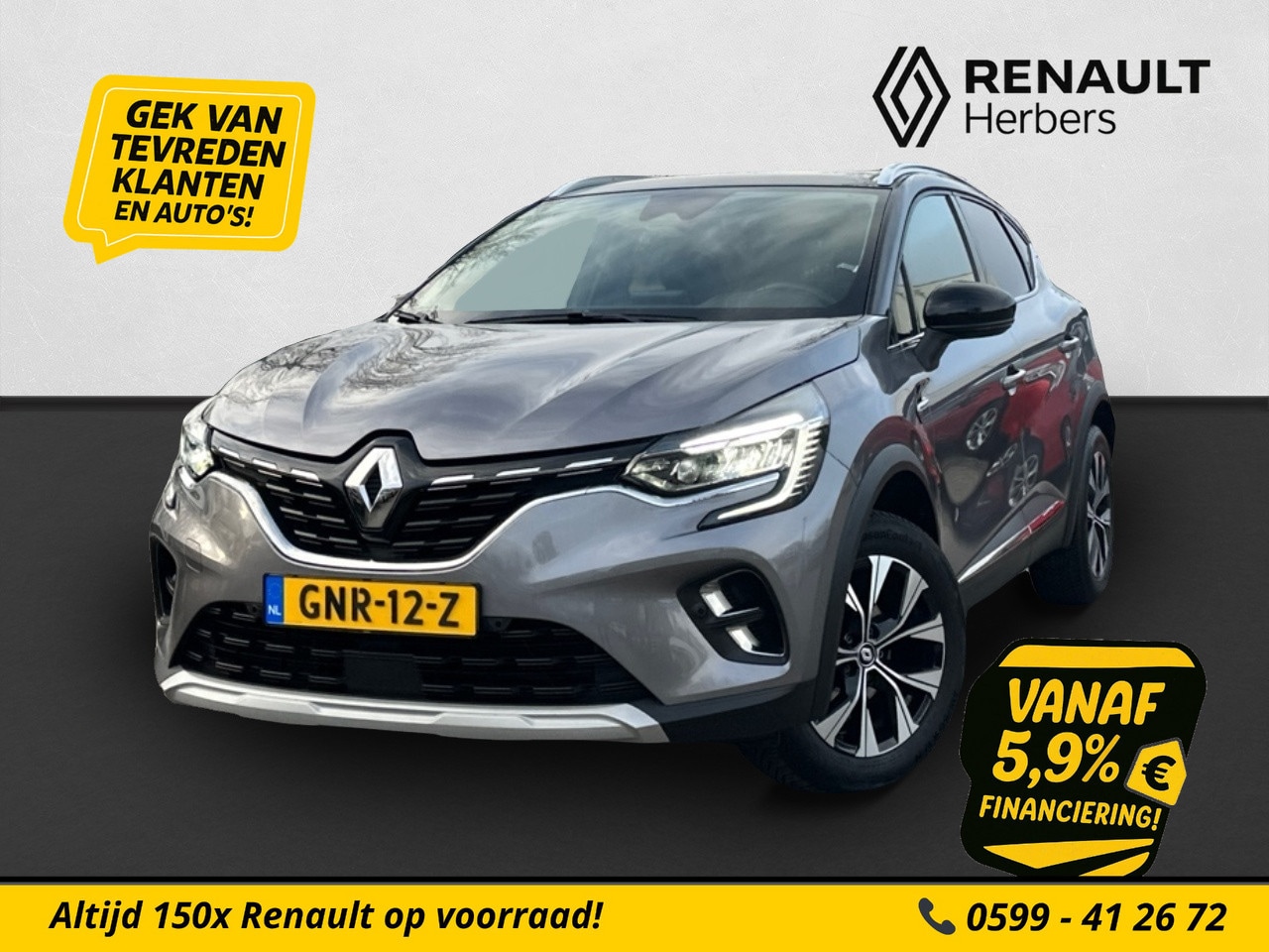 Renault Captur - 1.0 TCe 90 techno STOEL/STUUR VERW. / CLIMATE / CAMERA / TREKHAAK / ALL SEASON - AutoWereld.nl