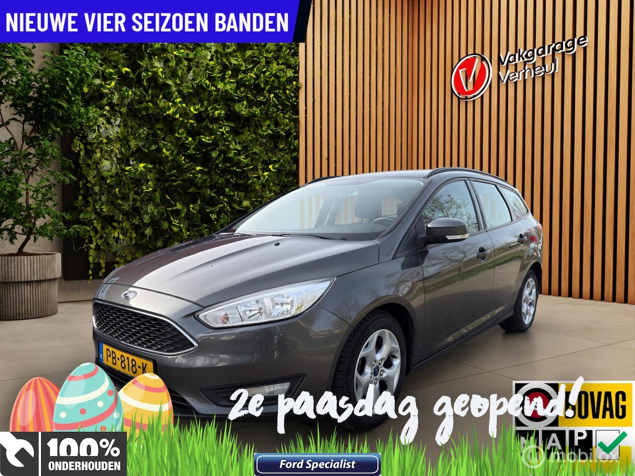 Ford Focus Wagon - 1.0 Trend 101Pk NAP|boekjes|Trekhaak - AutoWereld.nl