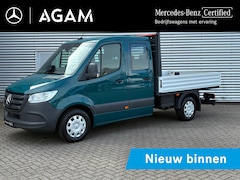 Mercedes-Benz Sprinter - 317 CDI L2 Dubbele Cabine Open Laadbak 3500kg Trekhaak Face-Lift Model, Leer etc