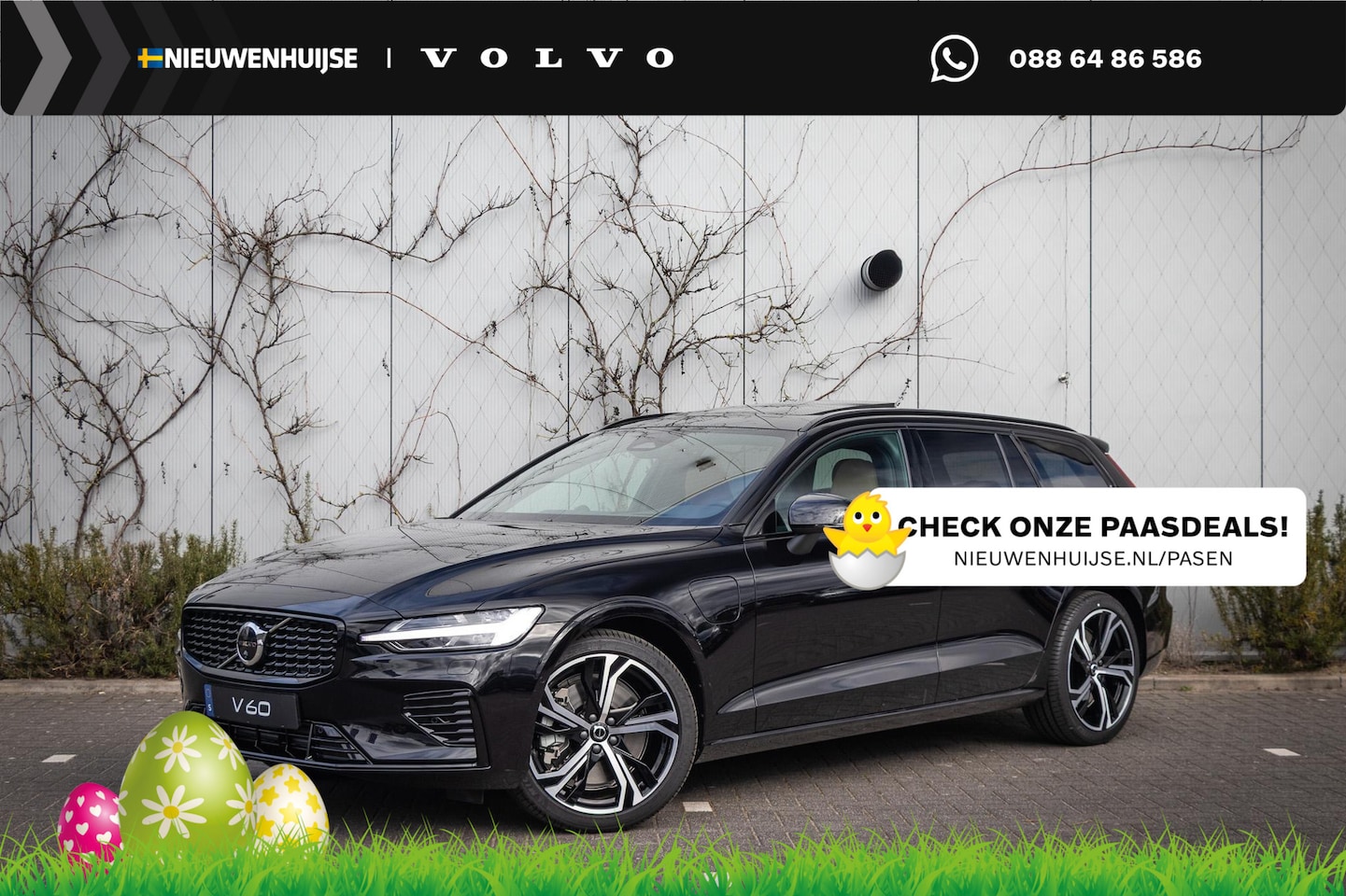 Volvo V60 - 2.0 T6 Plug-in hybrid AWD Ultra Dark | Schuif-/kanteldak | Head Up Display | Donker Glas | - AutoWereld.nl
