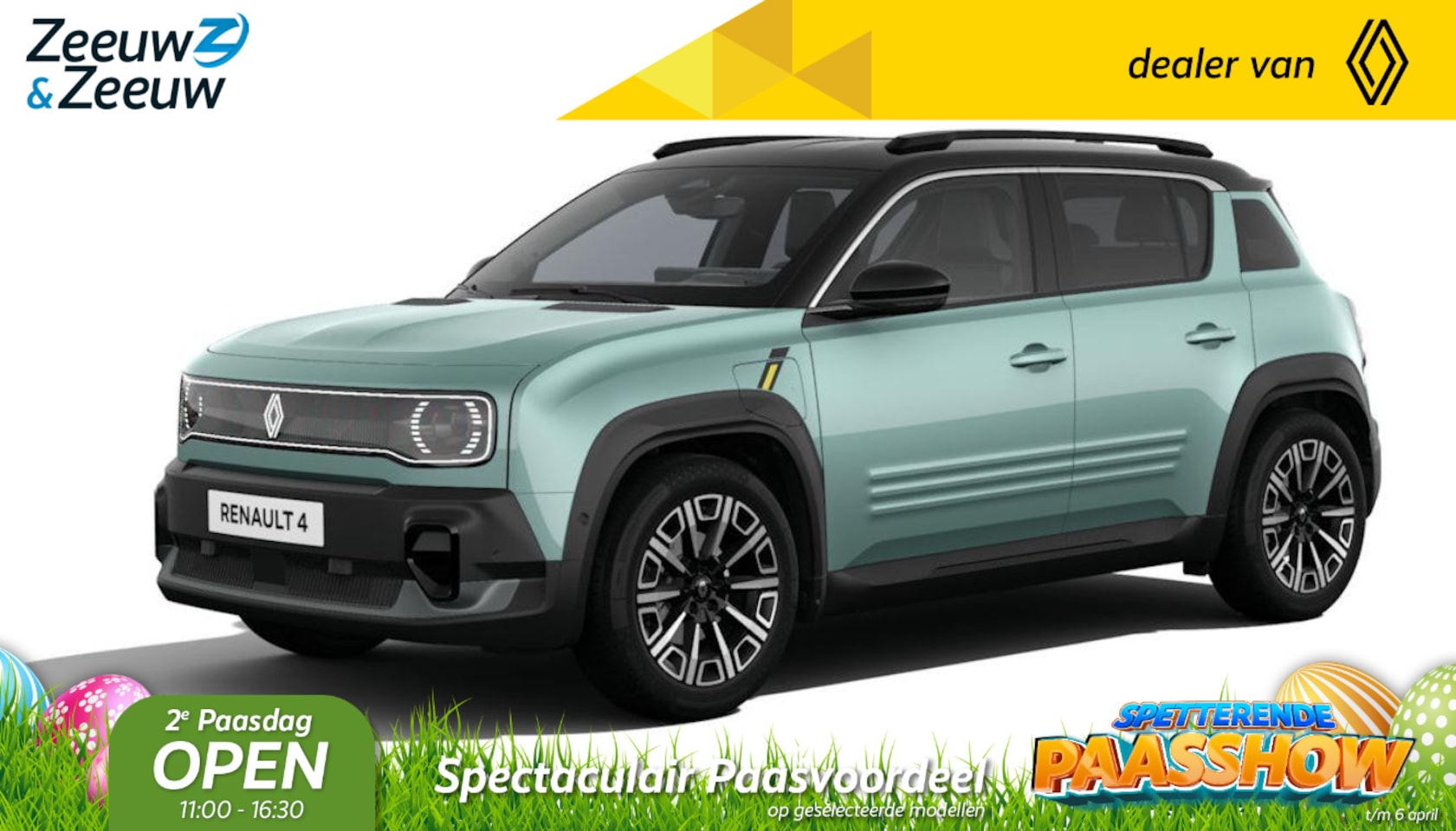 Renault 4 - Iconic Comfort Range | Profiteer nu van €2500,- Zeeuw & Zeeuw voorraadkorting | NU met GRA - AutoWereld.nl