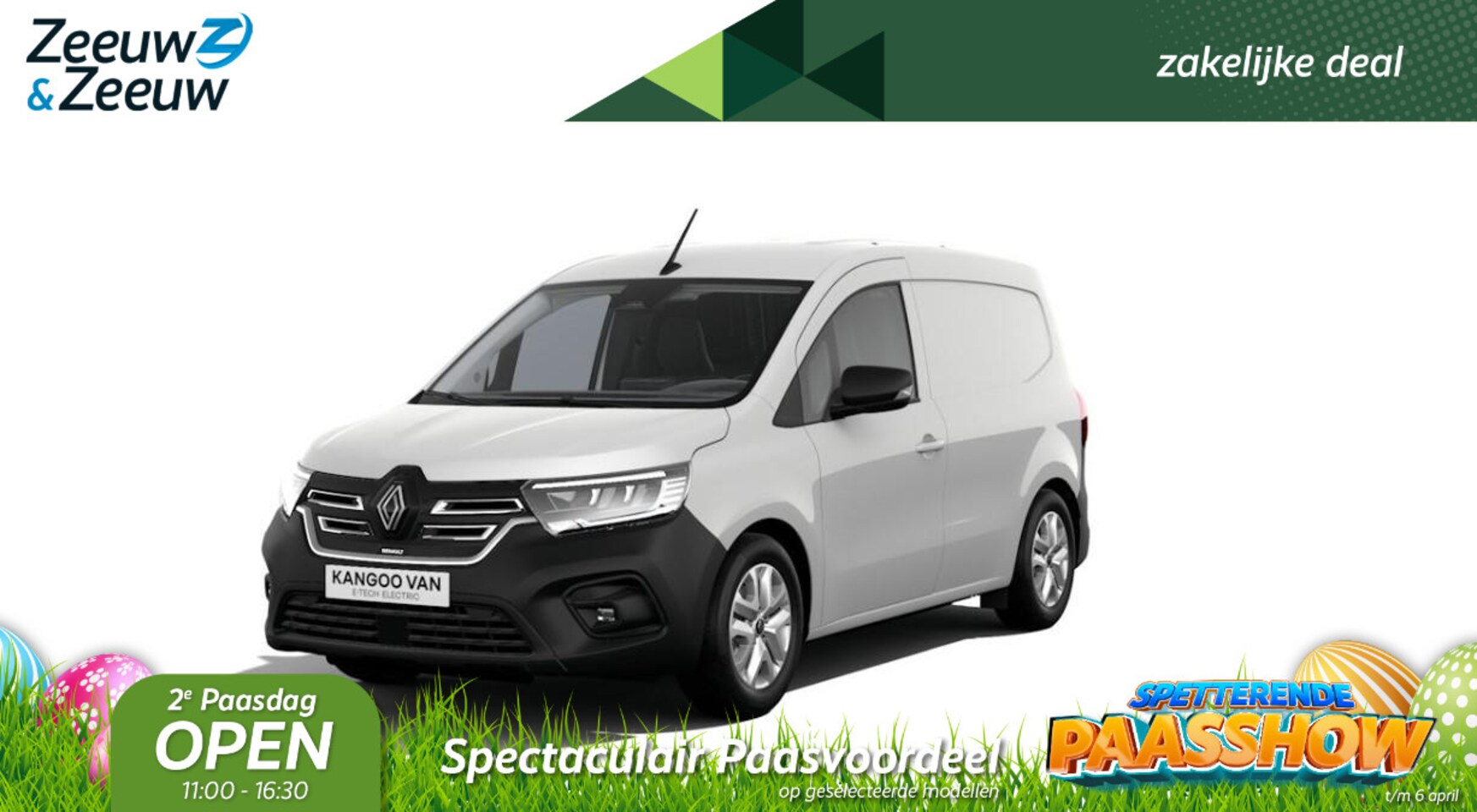 Renault Kangoo E-Tech - Advance L1 22kWh | Nu  leverbaar met maar 12% Zeeuw & Zeeuw actiekorting  | - AutoWereld.nl