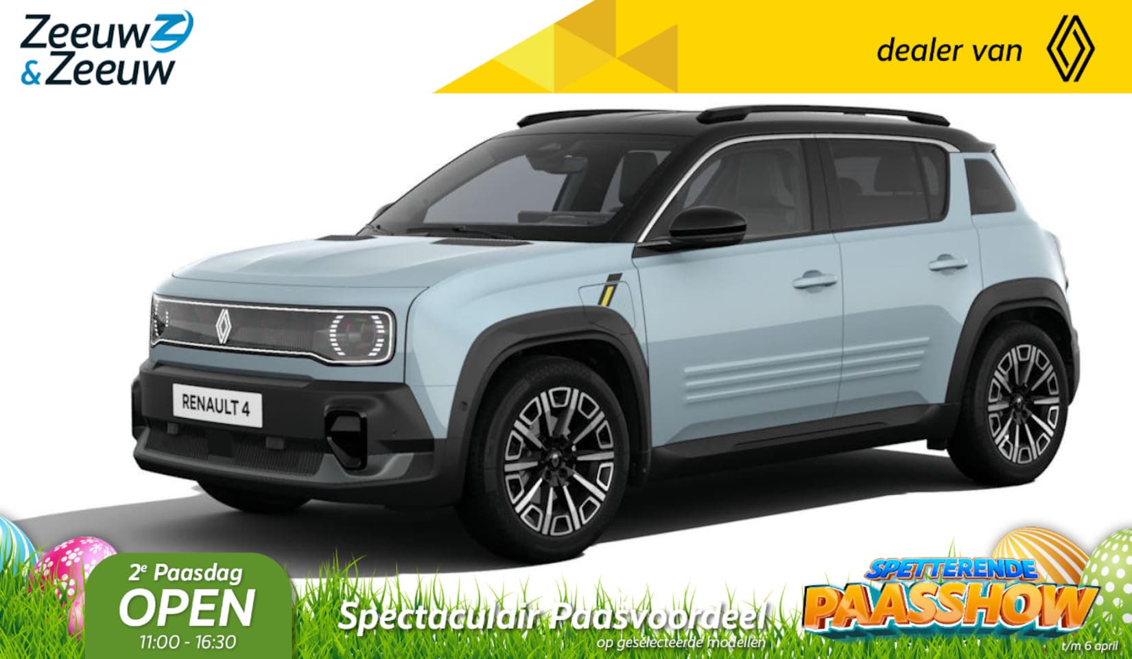 Renault 4 - Iconic Comfort Range | Profiteer nu van €2500,- Zeeuw & Zeeuw voorraadkorting | NU met GRA - AutoWereld.nl