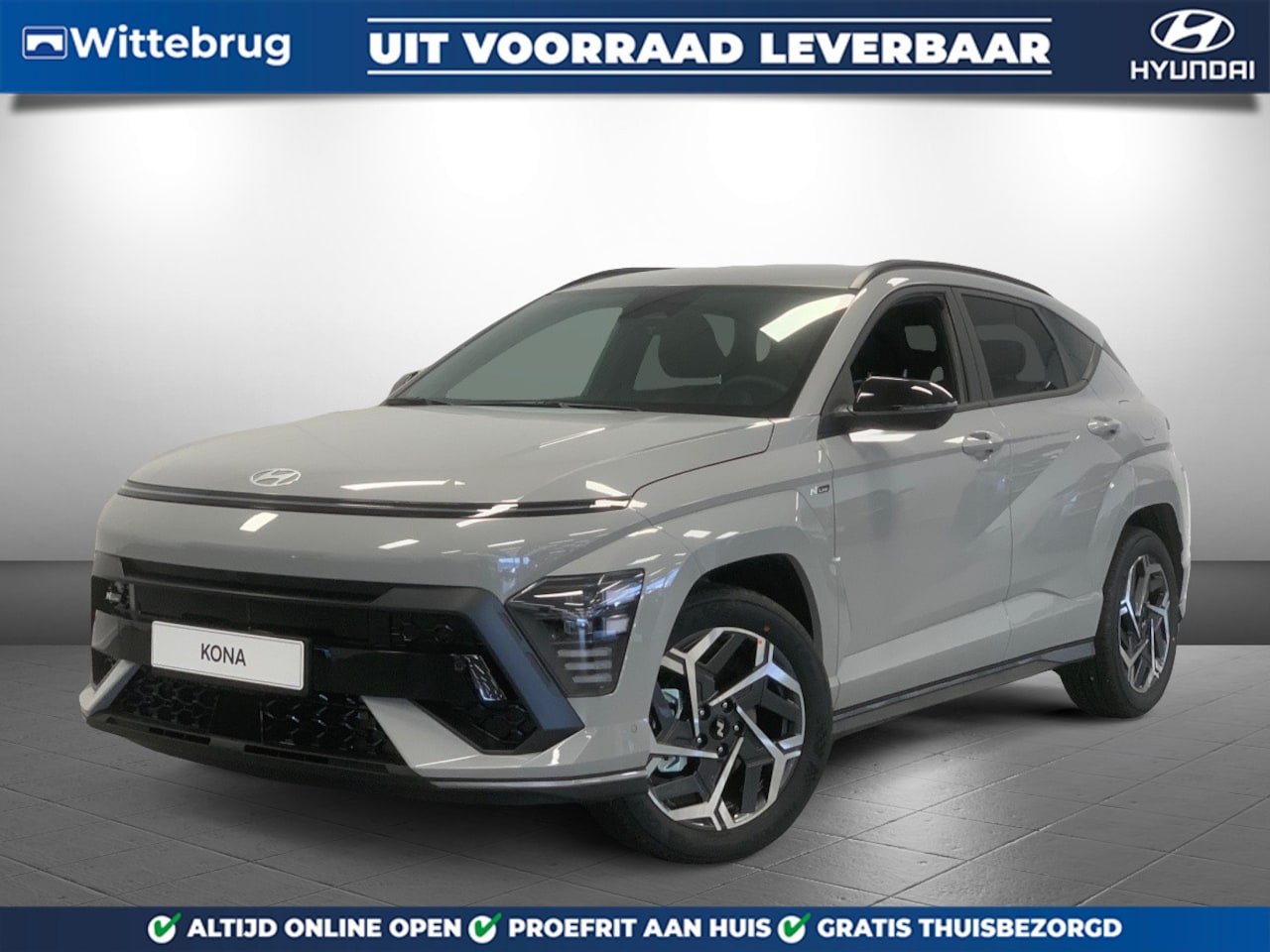 Hyundai Kona - 1.6 GDI HEV N Line Sky Full Hybride Automaat met Navigatie, Adaptive Cruise Control en 360 - AutoWereld.nl