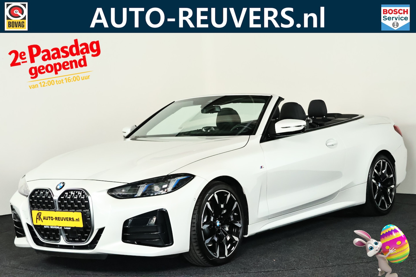 BMW 4-serie Cabrio - 430i xDrive M-Sport / Opendak / Harman Kardon / ACC / HUD / Nekverwarming / 3D view / CarP - AutoWereld.nl