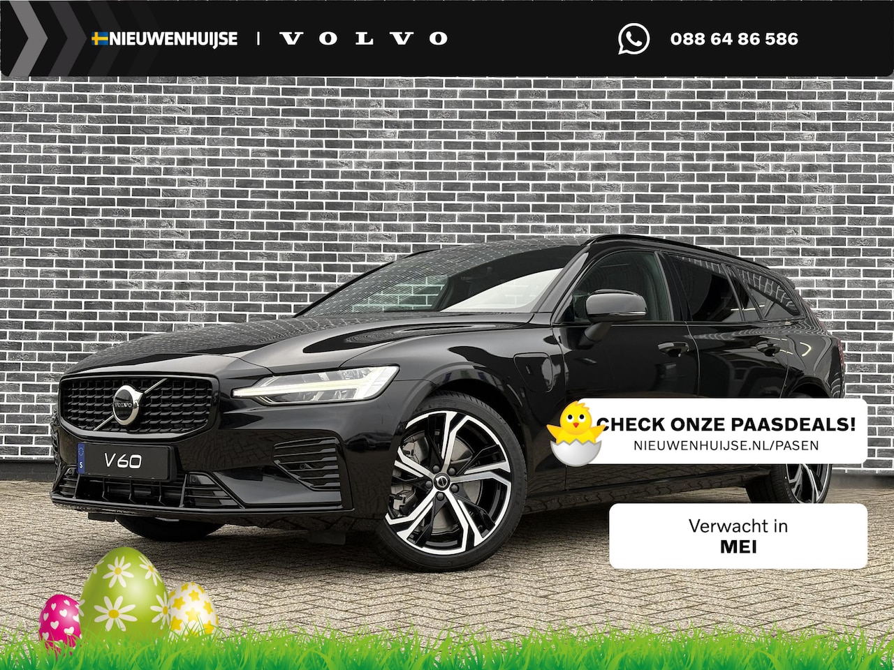 Volvo V60 - T6 Plug-in hybrid AWD Ultra Dark | Sportstoelen | Schuif-/Kanteldak | Full-LED | Adaptieve - AutoWereld.nl