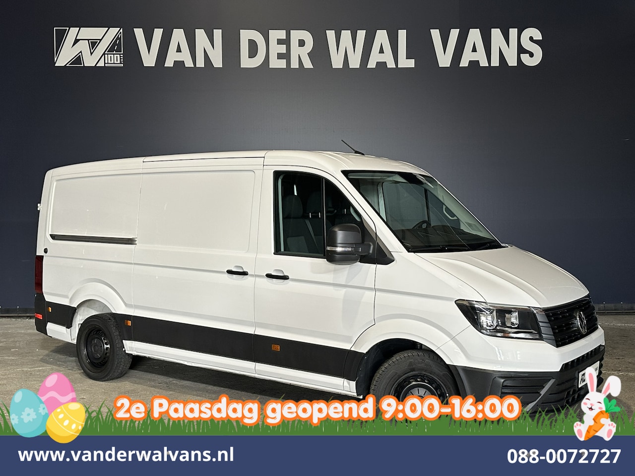 Volkswagen Crafter - 2.0 TDI 102pk L3H2 L2H1 Euro6 Airco | Apple Carplay | Chauffeursstoel | Android Auto Bijri - AutoWereld.nl