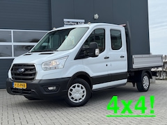 Ford Transit - 350 2.0 TDCI L2H1 DC Trend 4WD | Open laadbak | Bluetooth | Kunstleder | 7-pers | Cruise|