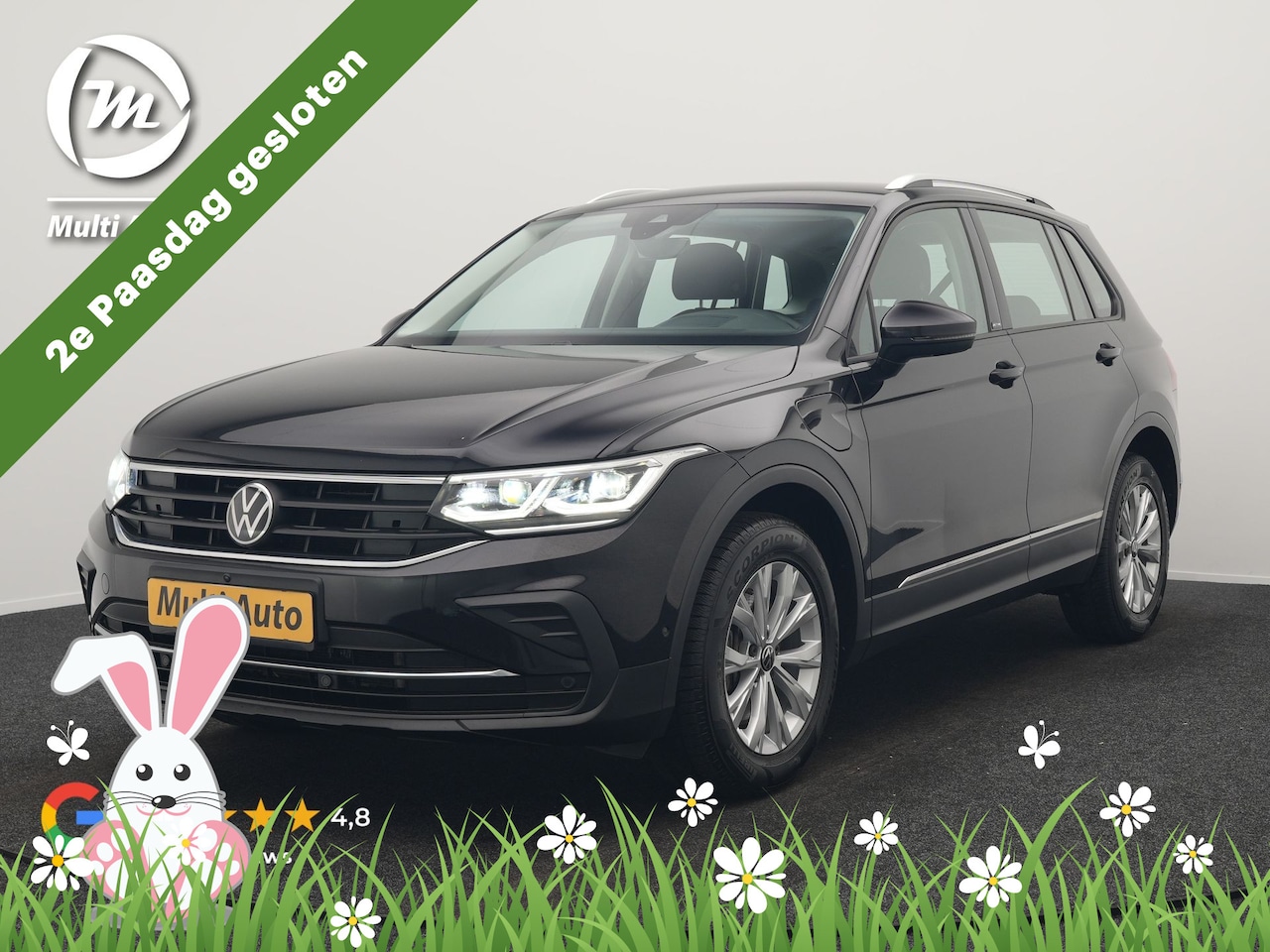 Volkswagen Tiguan - 1.4 TSI eHybrid Active PHEV 245pk Dealer O.H. | Adaptive Cruise | 360 Camera | IQ Light | - AutoWereld.nl