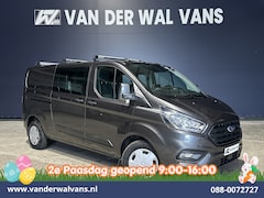Ford Transit Custom - 2.0 TDCI 131pk L2H1 Dubbele Cabine Euro6 Airco | 6-Zits | Camera | LED | Apple Carplay | C