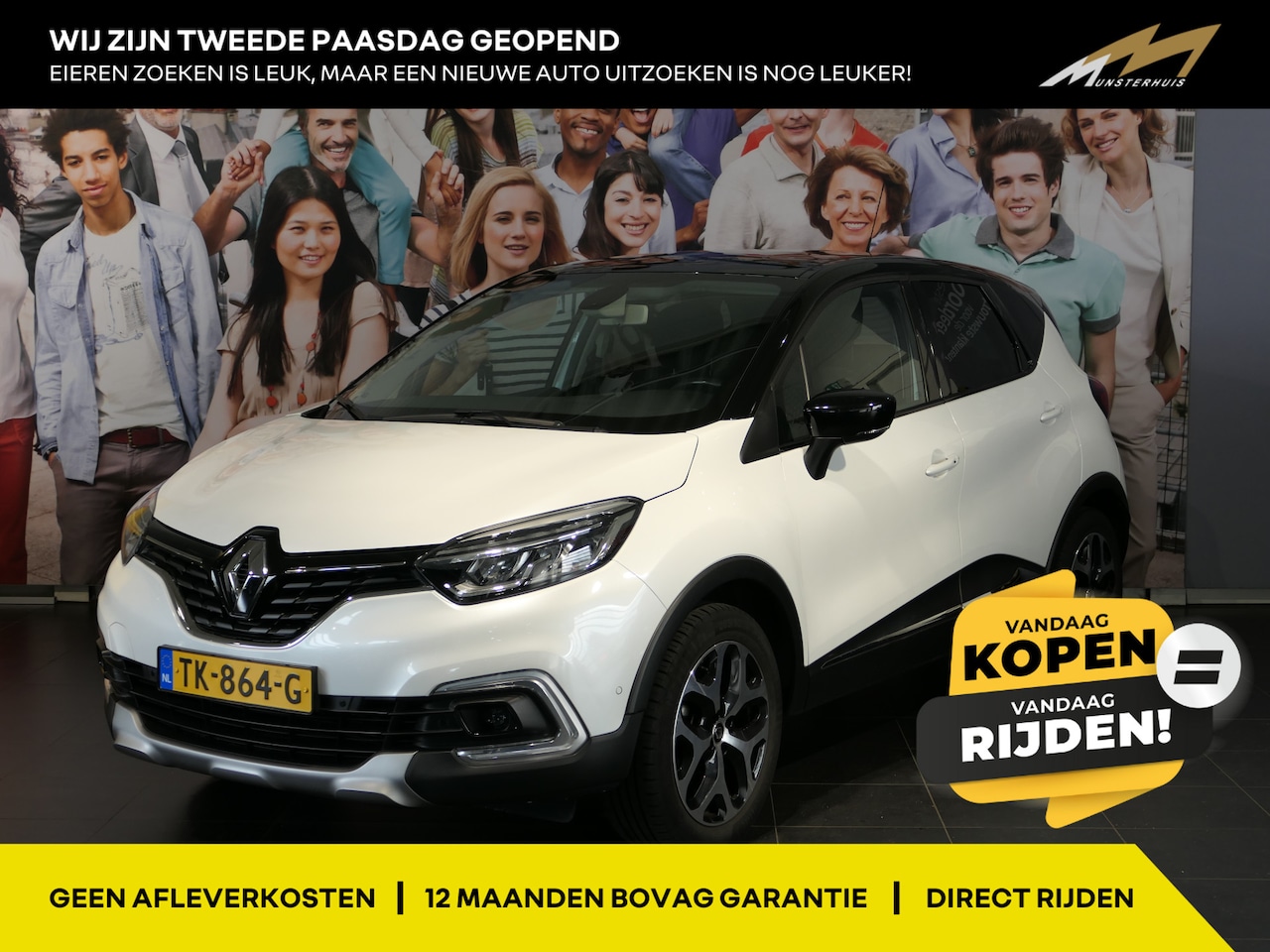 Renault Captur - 0.9 TCe Intens - Trekhaak - Camera - Dodehoek - Parkeerassistent - AutoWereld.nl