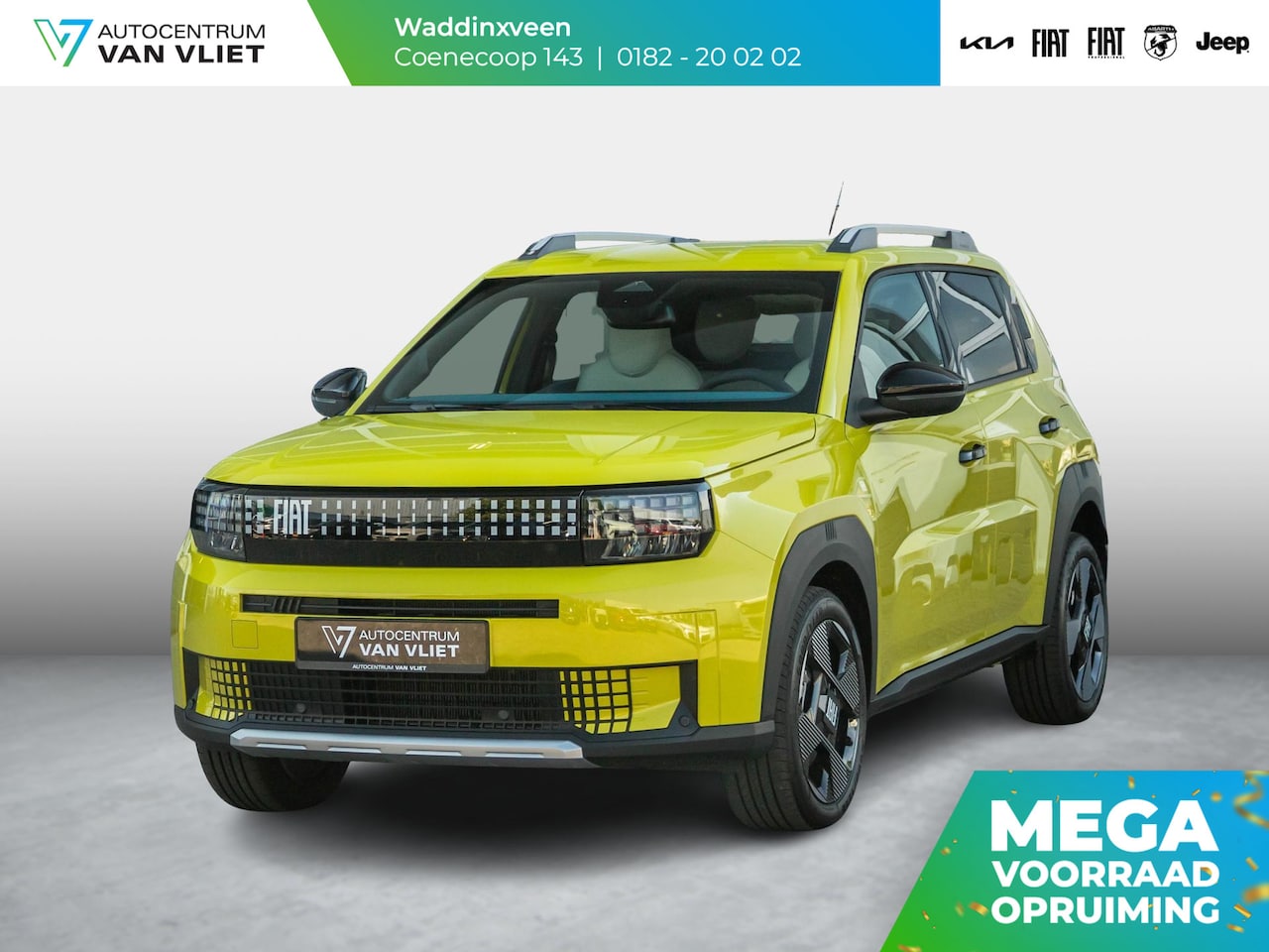 Fiat Grande Panda - La Prima 11 kW 44 kWh | Uit voorraad leverbaar | Clima | Cruise | Camera | Apple Carplay | - AutoWereld.nl