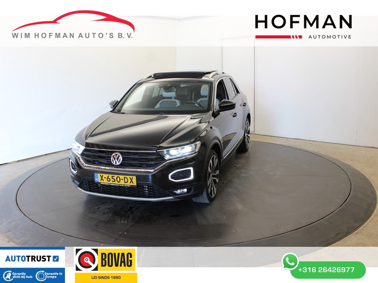 Volkswagen T-Roc - 2.0 TSI 4Motion Sport Pano Vol Leder PDC Stuur + Stoel Ver Dhoek Det - AutoWereld.nl