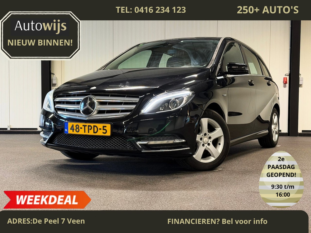 Mercedes-Benz B-klasse - 180 Ambition|LEDER|LED|LM-VELG|STOELVERW|NL AUTO - AutoWereld.nl