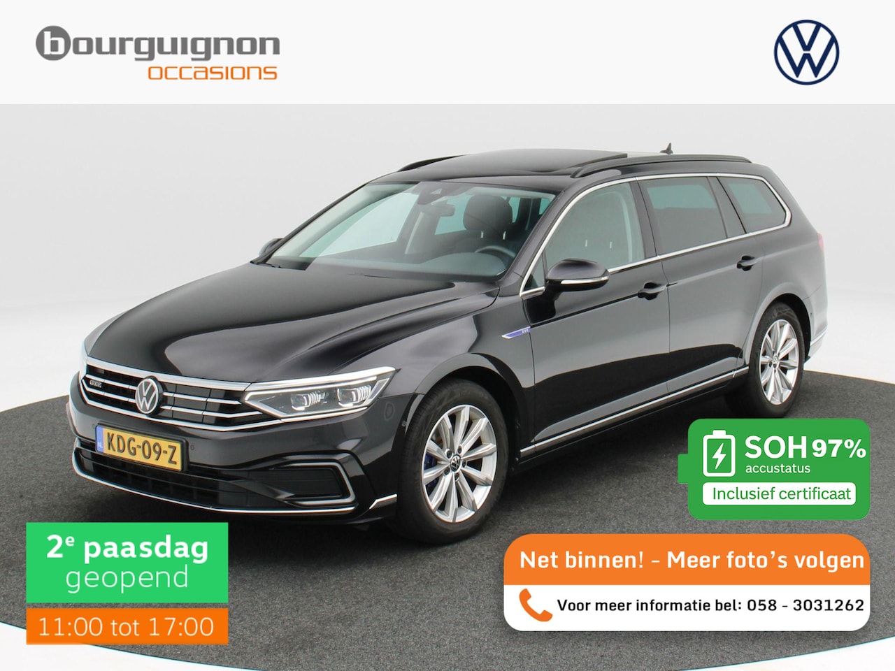 Volkswagen Passat - 1.4 TSi 218 Pk PHEV GTE Business | Panoramadak | Camera | Adaptive Cruise | Stoelverwarmin - AutoWereld.nl