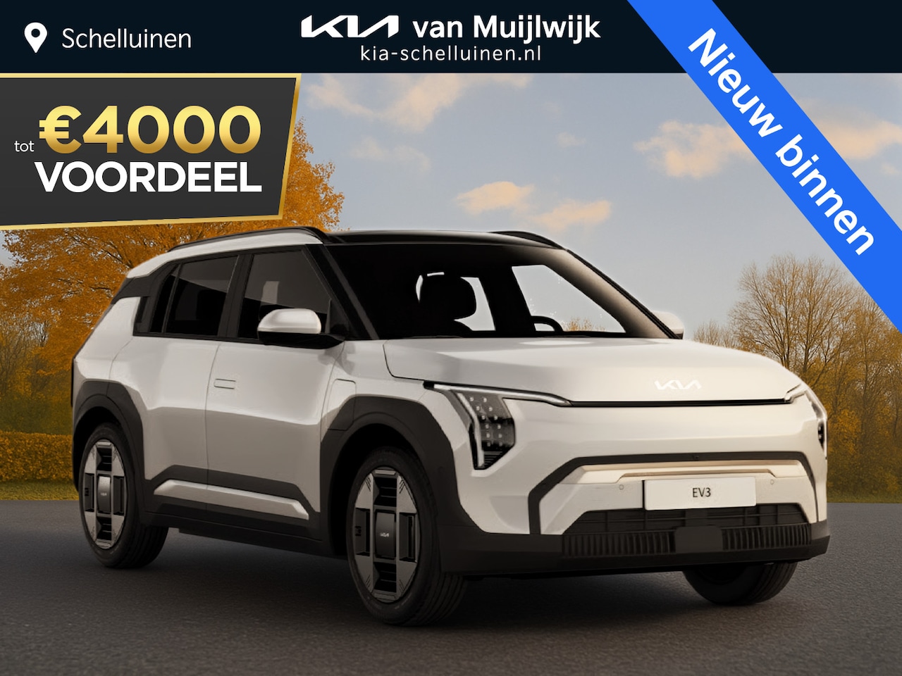 Kia EV3 - Air 58.3 kWh €32.995,- RIJKLAAR! Nu €4.000,- voordeel! Nu extra scherp geprijsd! - AutoWereld.nl