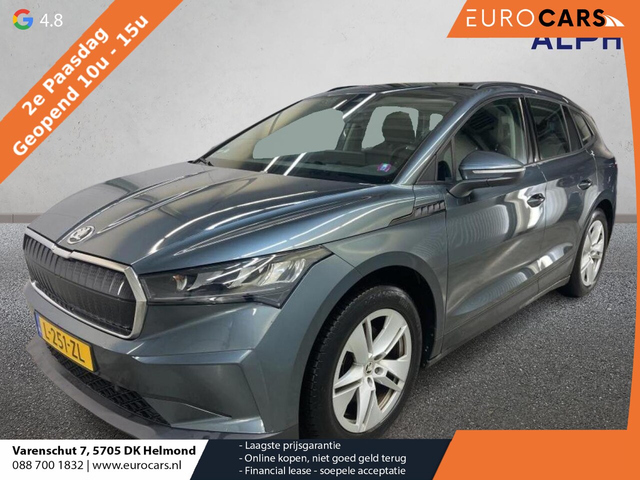 Skoda Enyaq iV - 60 Airco ECC Navi Wireless Carplay Sportpack Adaptive Cruise Control Trekhaak PDC Full LED - AutoWereld.nl