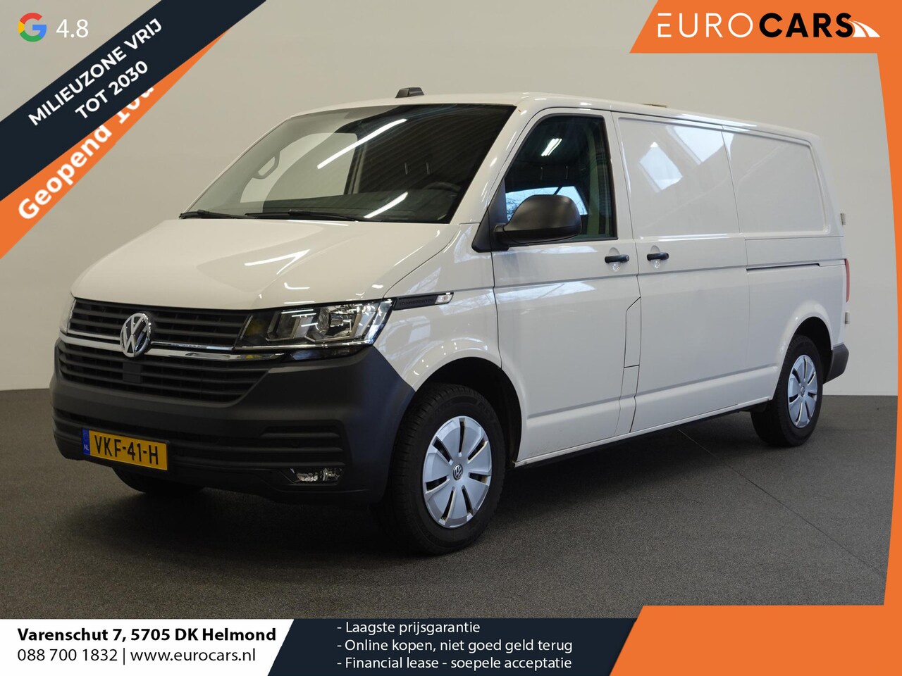 Volkswagen Transporter - 110pk L2H1 Executive 2x Schuifdeur Navigatie Cruisecontrol Airco - AutoWereld.nl
